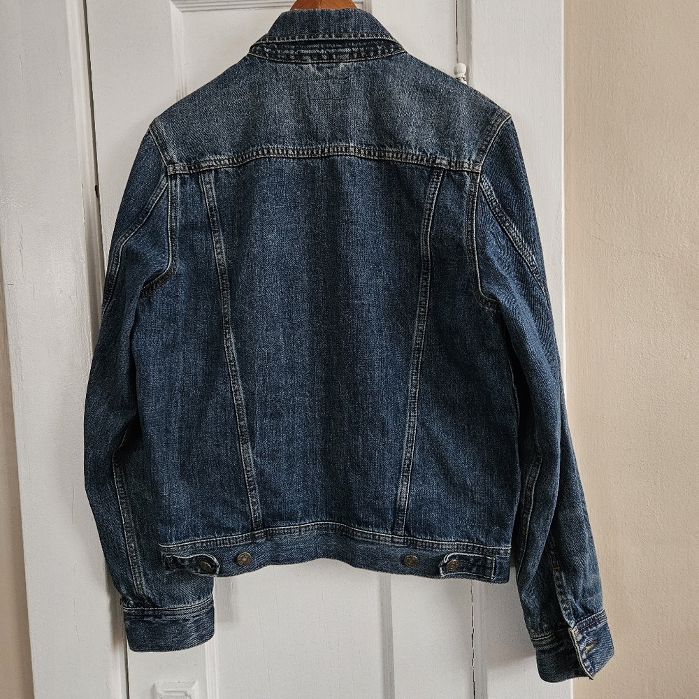 Distressed Denim Jacket Size Small - Picture 6 of 11